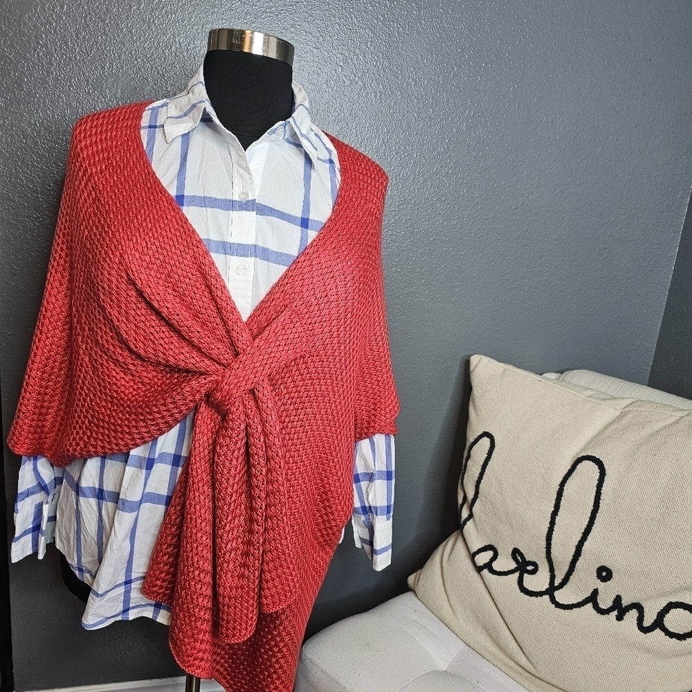 Lane Bryant white with blue stripes button front blouse size 18W